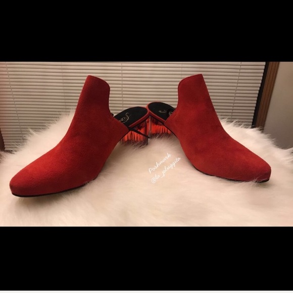 Free People Red Ankle Booties - Picture 2 of 8